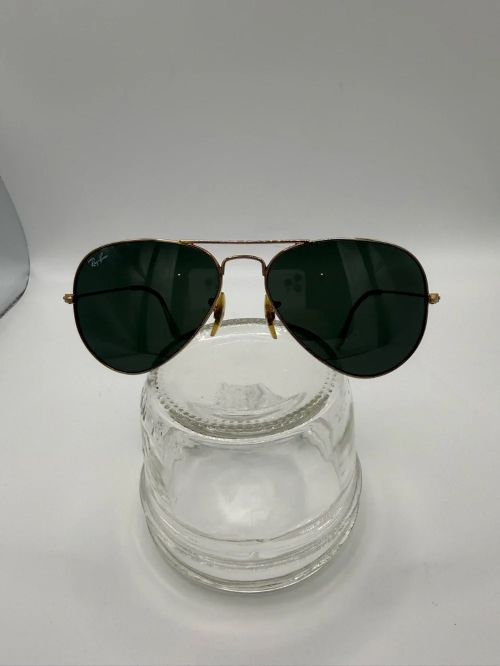 Ray-Ban Aviator Sunglasses Gold Frame with Green Lenses
